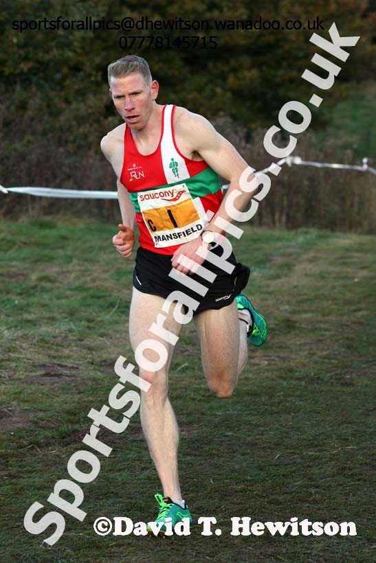 Senior men, 2016 National Cross Country Relays, Berry Hill Park, Mansfield. Photo: David T. Hewitson/Sports for All Pics